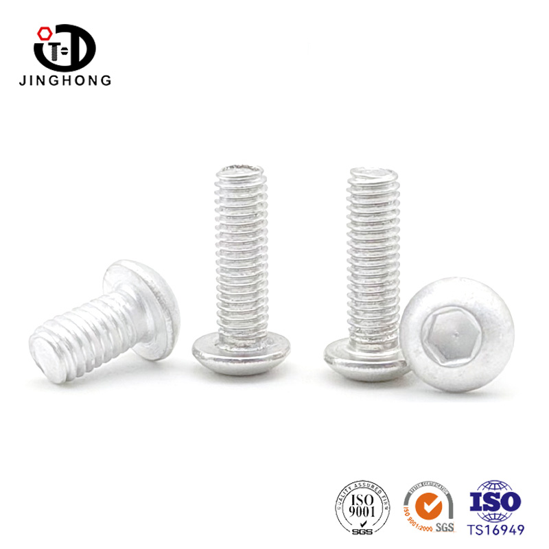 Aluminium legering zeshoekige ronde kopschroef