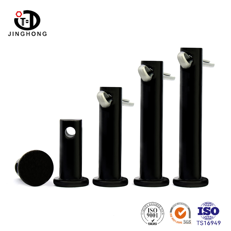 Zwarte gaffelpen met platte kop