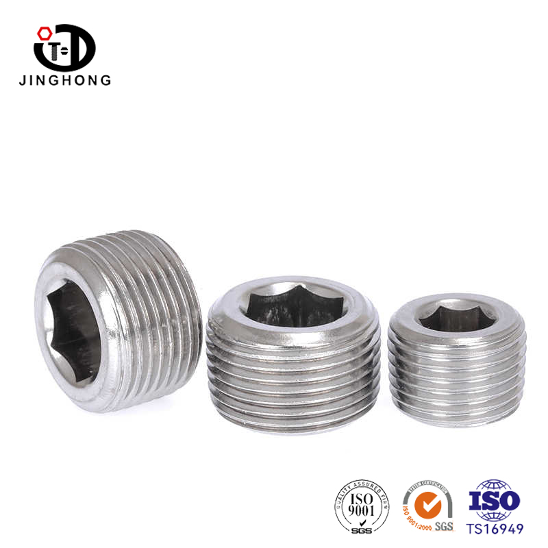 DIN 906 Hexagon Socket Pipe -pluggen met Taper -draad